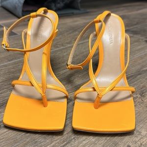 Bottega Veneta neon Orange sandals 38